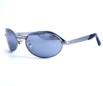 occhiali vintage unisex police 2279 oval frame lenses grey front